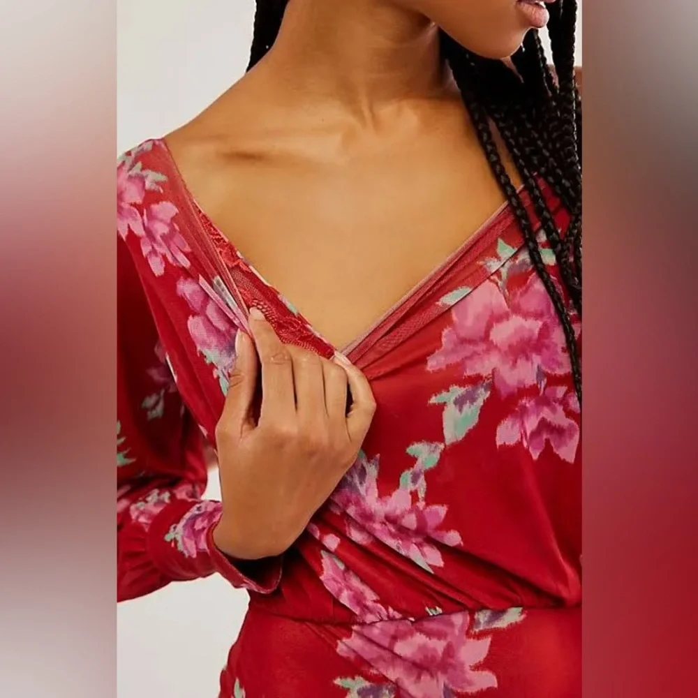 Free People NEW Undercover Printed Bodysuit
